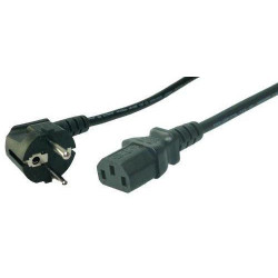Power Cord, black, three-pole