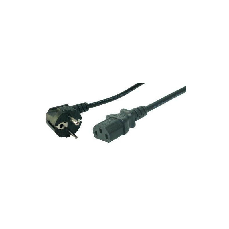 Power Cord, black, three-pole