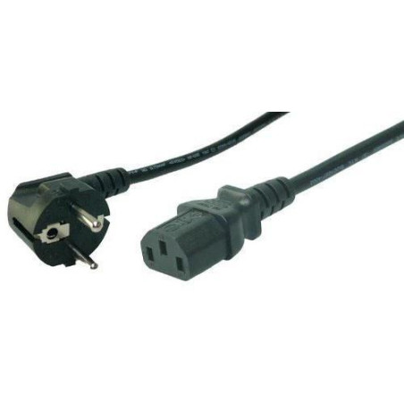 Power Cord, black, three-pole