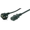 Power Cord, black, three-pole