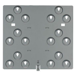 Mounting plate for 6 modules
