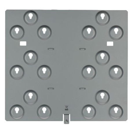 Mounting plate for 6 modules