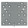 Mounting plate for 6 modules