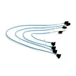 4 X Round Sata Cable 0.43 M