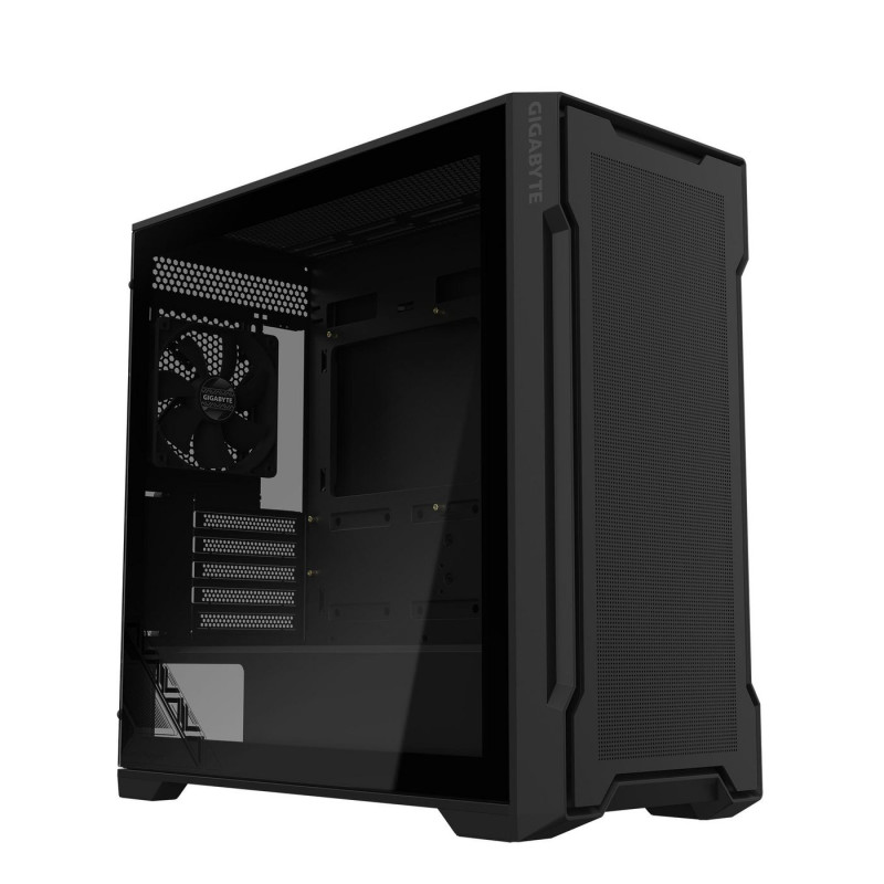 C102 Glass Midi Tower Black
