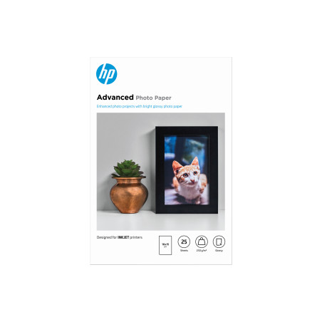 HP Paper Photo/Adv Glossy 10x15 bdl 25sh
