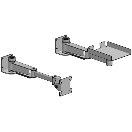 2x Wallmounted 400mm