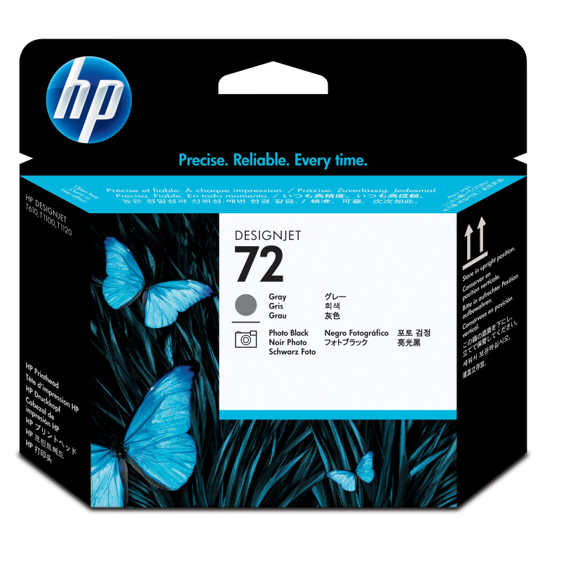 HP No72 Grey and Photo Black Printhead