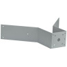 Corner mount bracket, grey