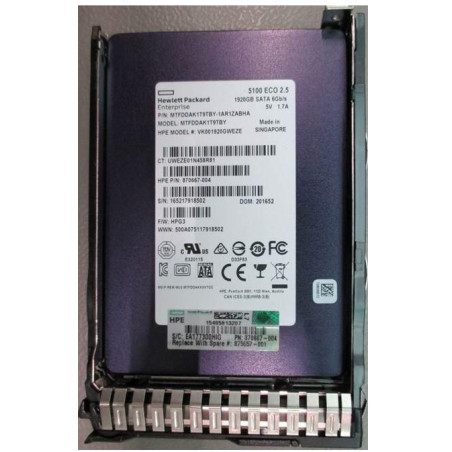 SSD 1.92TB SFF SATA RI DS SC