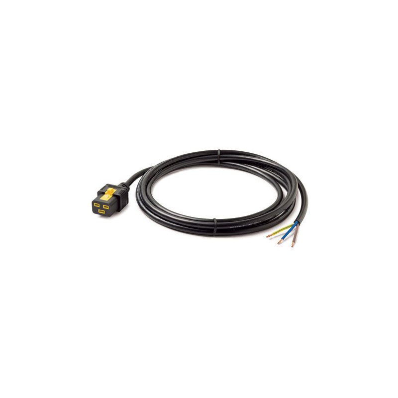 Power Cord Lock C19 to Rewireable 3.0m