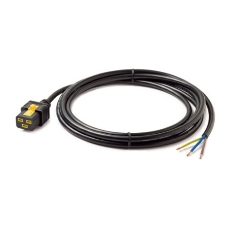 Power Cord Lock C19 to Rewireable 3.0m