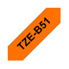 Tape/orange w black overprint TZEB51 24m