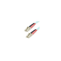 1m 10 Gb Aqua Fiber Patch Cable LC/LC