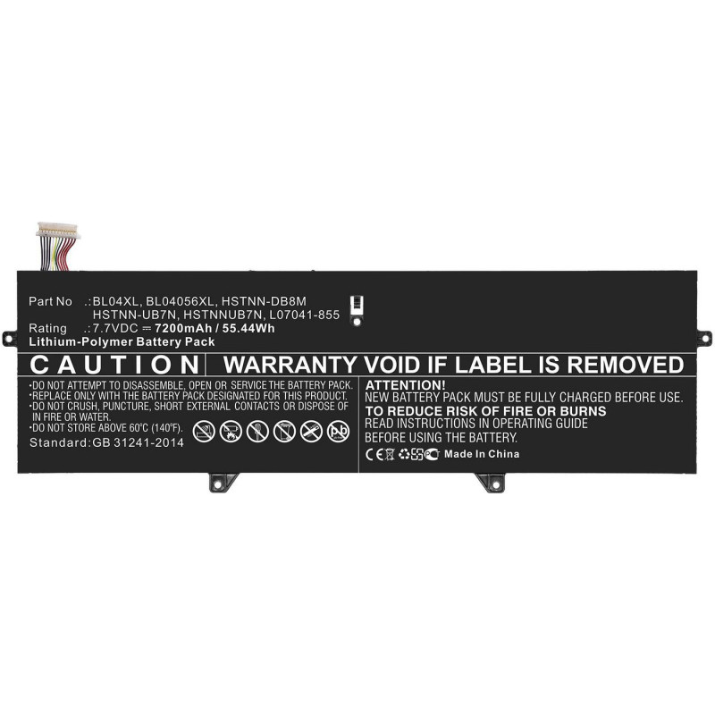 Laptop Battery for HP 52.36Wh