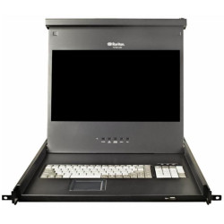 1U 17" LED backlit LCD KVM