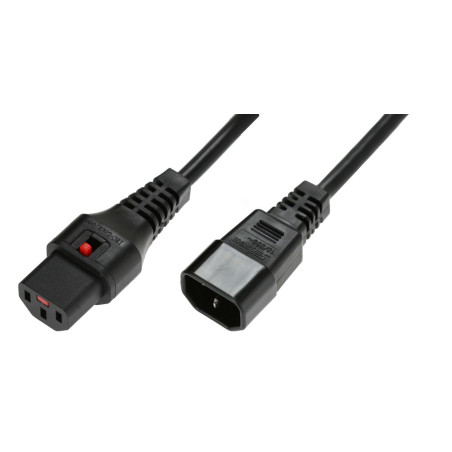 Powercord C13 IEC Lock - C14