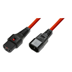 Powercord C13 IEC Lock - C14