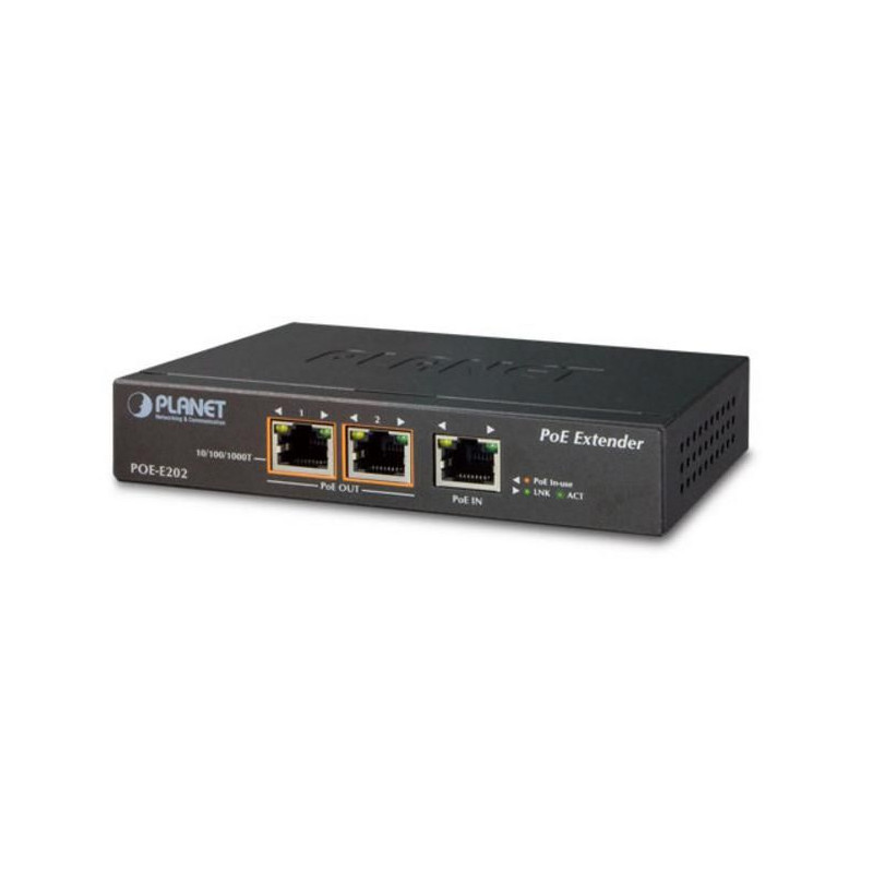 PLANET POE-E202 - 1-Port 802.3at PoE+ to 2-Port | APLIUM