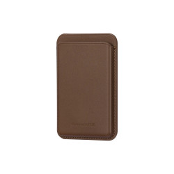 Leather wallet with MagSafe Dark Tan