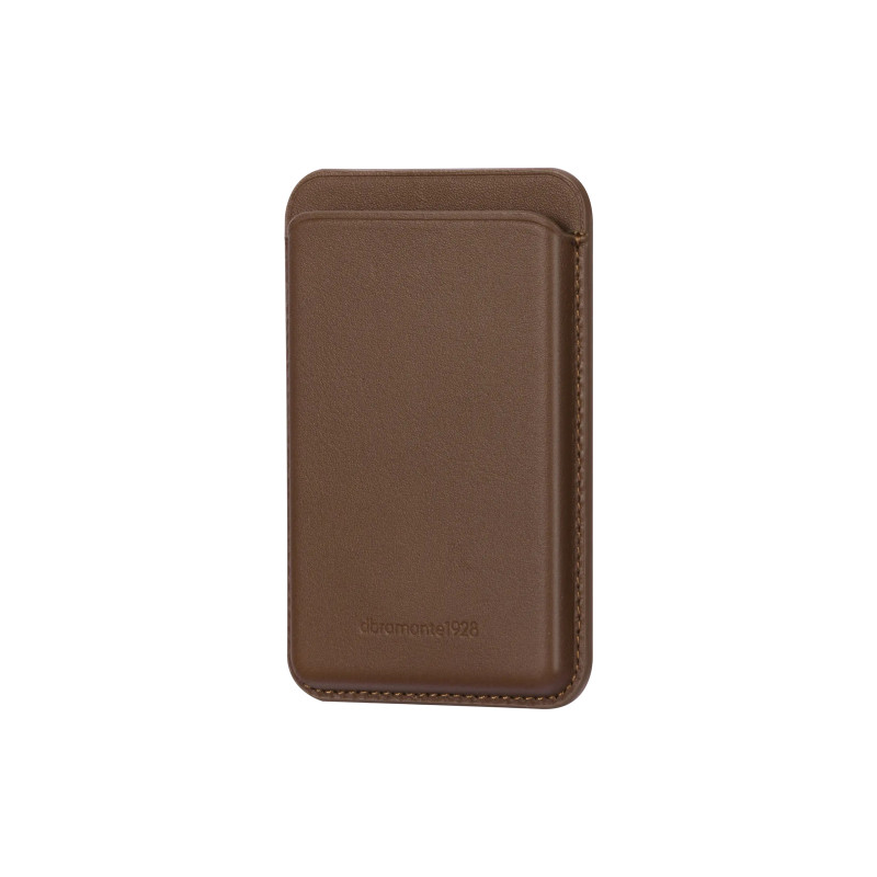 Leather wallet with MagSafe Dark Tan
