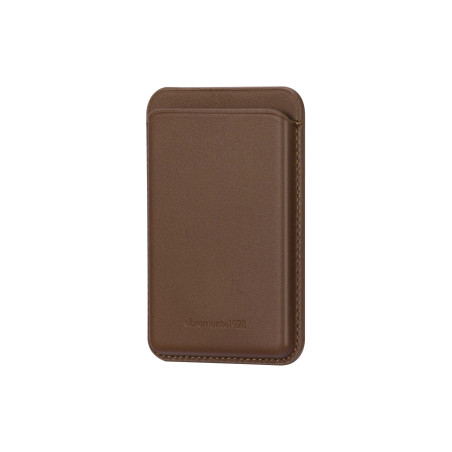 Leather wallet with MagSafe Dark Tan