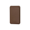 Leather wallet with MagSafe Dark Tan