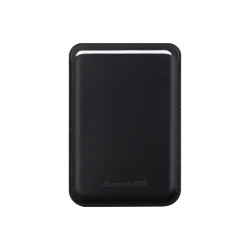 Leather wallet with MagSafe BLK