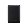 Leather wallet with MagSafe BLK