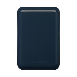 Leather wallet with MagSafe Blue