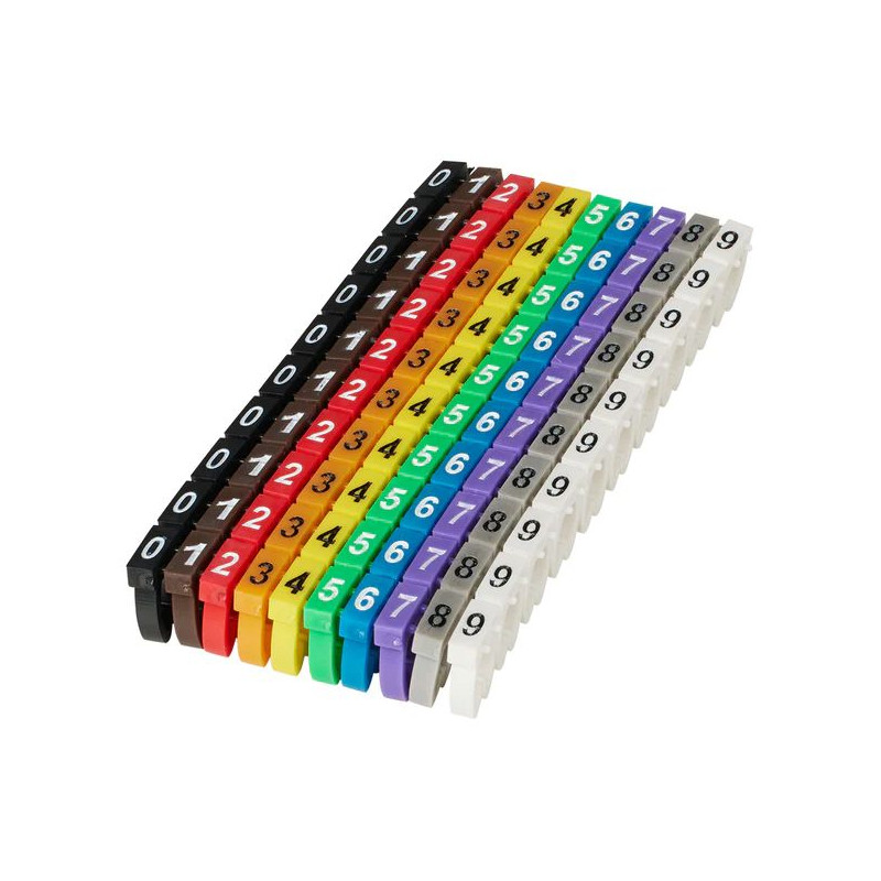 Numbered Cable Marker Clips