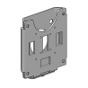 Flush wall Mount - BLACK