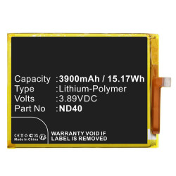 Battery 15.17Wh 3.89V 3900mAh | APLIUM