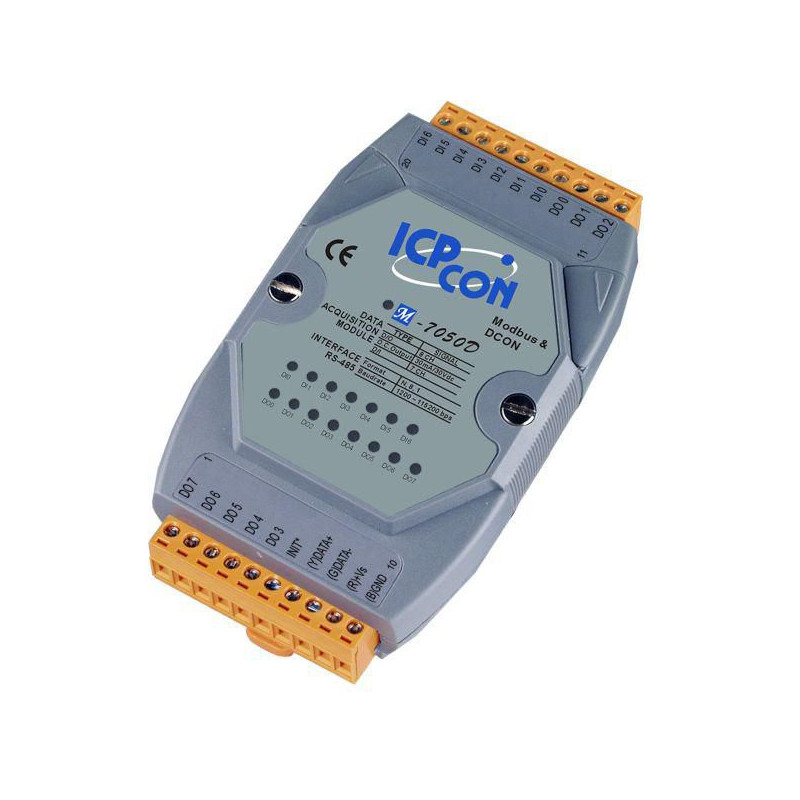MODBUS, 7x DI, 8x DO, LED
