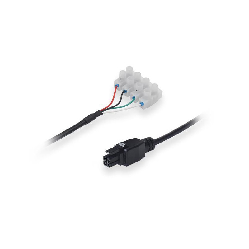 Power cable with 4-way screw