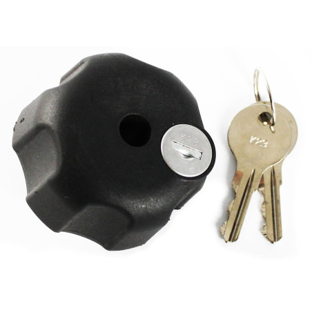 KNOB W/ KEYED LOCK &