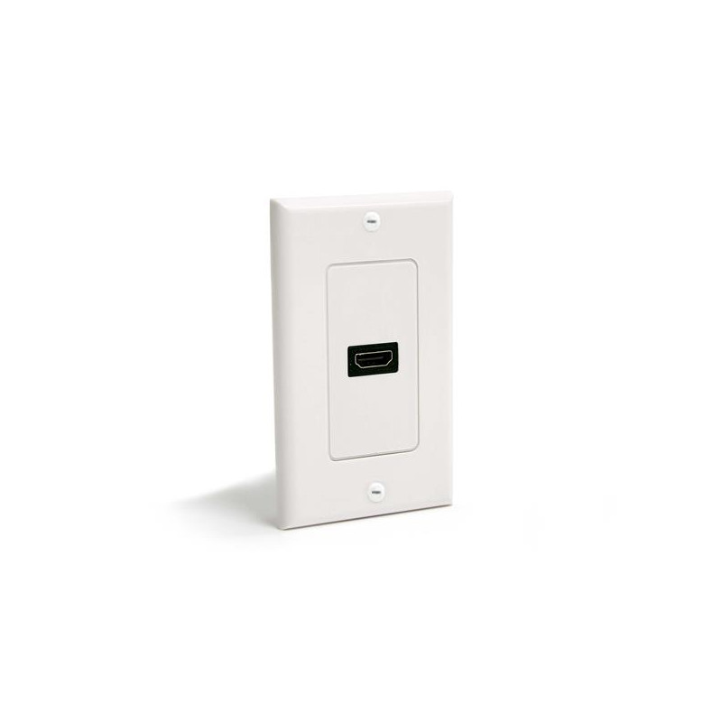 Single Outlet F HDMI Wall Plate White