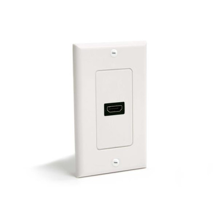 Single Outlet F HDMI Wall Plate White