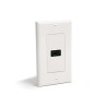 Single Outlet F HDMI Wall Plate White