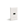 Single Outlet F HDMI Wall Plate White