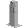 Kiosk with drawer for Zebra