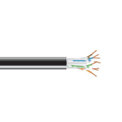 CAT6A SOLID RISER 1000' BLACK