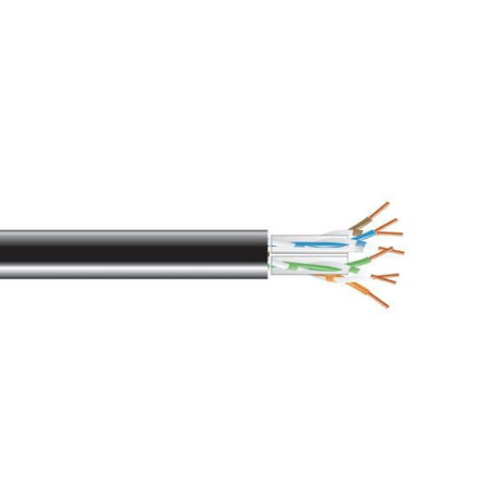 CAT6A SOLID RISER 1000' BLACK