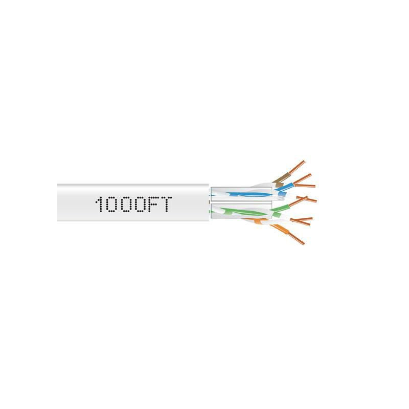 CAT6A SOLID RISER 1000' WHITE