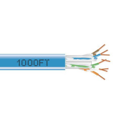 CAT6A SOLID PLENUM 1000' BLUE