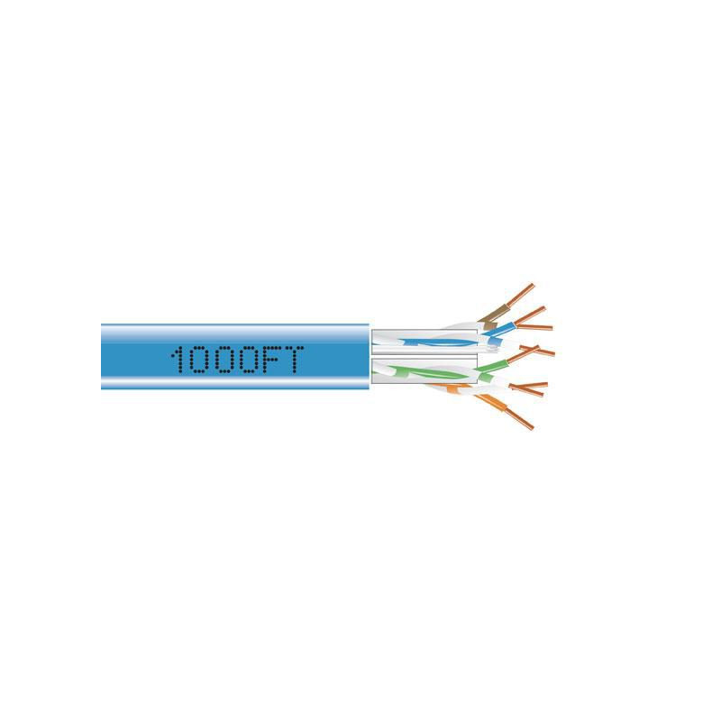 CAT6A SOLID PLENUM 1000' BLUE