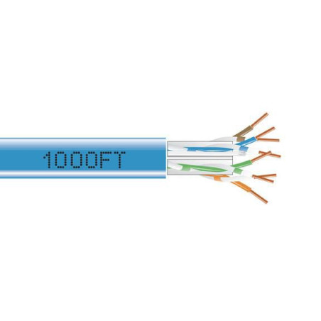 CAT6A SOLID PLENUM 1000' BLUE