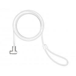 T-bar Security Keyed Cable Lock White | APLIUM