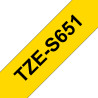 Tape/24mm black on yellow f P-Touch TZE