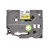Tape/18mm black on yellow f P-Touch TZE